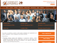 Tablet Screenshot of conflictdynamics.co.za