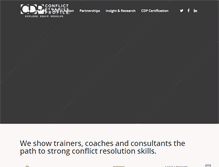 Tablet Screenshot of conflictdynamics.org